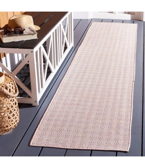 Safavieh Hampton Light Pink / Multi HTN230 2 ft. X 9 ft. Runner Rug