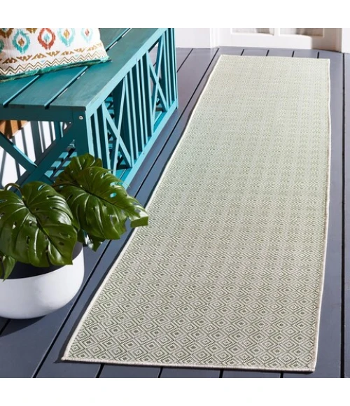 Safavieh Hampton Green HTN230 2 ft. X 9 ft. Runner Rug