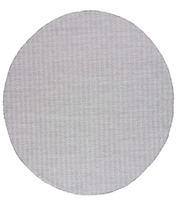 Safavieh Hampton Ivory / Black HTN230 6 ft. 5 in. X 6 ft. 5 in. Round Rug