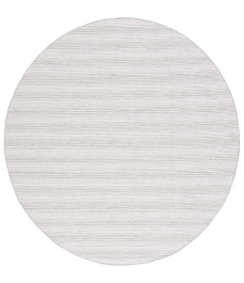 Safavieh Hampton Ivory / Grey HTN231 6 ft. 5 in. X 6 ft. 5 in. Round Rug