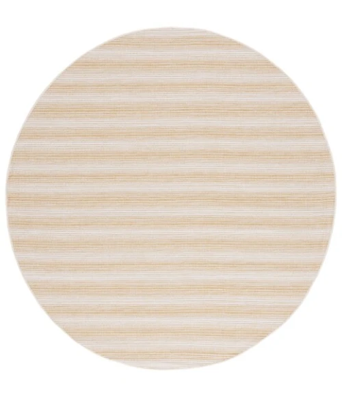 Safavieh Hampton Yellow HTN231 6 ft. 5 in. X 6 ft. 5 in. Round Rug