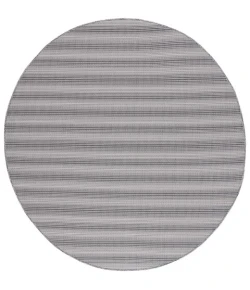 Safavieh Hampton Black / Grey HTN231 6 ft. 5 in. X 6 ft. 5 in. Round Rug