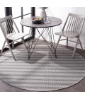 Safavieh Hampton Black / Grey HTN231 6 ft. 5 in. X 6 ft. 5 in. Round Rug