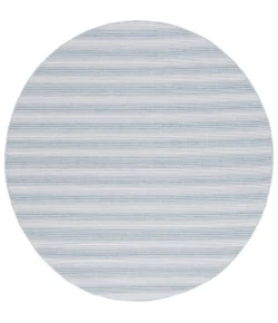 Safavieh Hampton Aqua Ivory / Multi HTN231 6 ft. 5 in. X 6 ft. 5 in. Round Rug