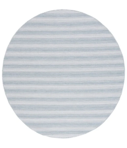 Safavieh Hampton Aqua Ivory / Multi HTN231 6 ft. 5 in. X 6 ft. 5 in. Round Rug
