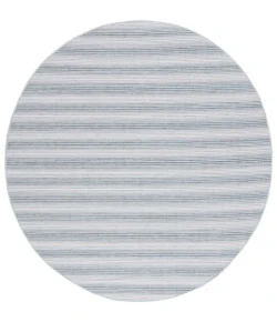 Safavieh Hampton Aqua / Ivory HTN231 6 ft. 5 in. X 6 ft. 5 in. Round Rug