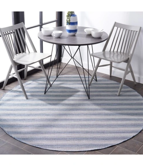 Safavieh Hampton Blue HTN231 6 ft. 5 in. X 6 ft. 5 in. Round Rug