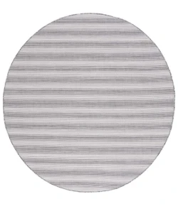 Safavieh Hampton Black / Ivory HTN231 6 ft. 5 in. X 6 ft. 5 in. Round Rug