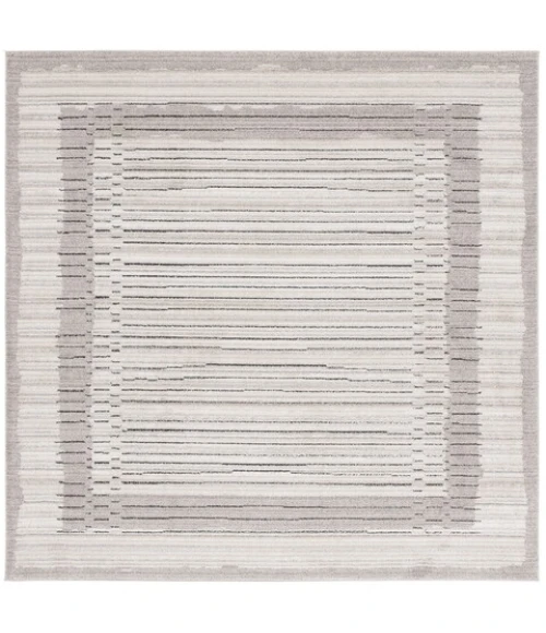 Safavieh Jade  Ivory / Beige Black JAD103 6 ft. 7 in. X 6 ft. 7 in. Square Rug