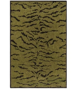 Safavieh Jamie Drake Jade / Coffee JDK351 4 ft. X 6 ft. Rectangle Rug