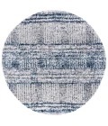 Safavieh Jericho Shag Navy / Ivory JER100 3 ft. X 3 ft. Round Rug