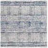 Safavieh Jericho Shag Navy / Ivory JER100 6 ft. 7 in. X 6 ft. 7 in. Square Rug