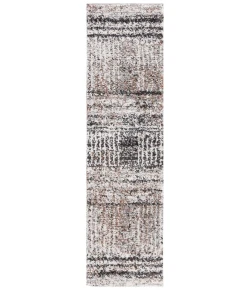 Safavieh Jericho Shag Black / Rust JER100 2 ft. 2 in. X 8 ft. Runner Rug