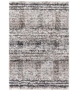Safavieh Jericho Shag Black / Rust JER100 5 ft. 3 in. X 7 ft. 6 in. Rectangle Rug