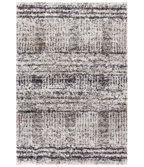 Safavieh Jericho Shag Black / Rust JER100 5 ft. 3 in. X 7 ft. 6 in. Rectangle Rug