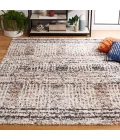 Safavieh Jericho Shag Black / Rust JER100 5 ft. 3 in. X 7 ft. 6 in. Rectangle Rug
