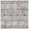 Safavieh Jericho Shag Black / Rust JER100 6 ft. 7 in. X 6 ft. 7 in. Square Rug
