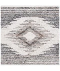 Safavieh Jericho Shag Black / Rust JER110 3 ft. X 3 ft. Square Rug