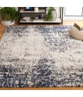 Safavieh Jericho Shag Ivory / Navy JER112 5 ft. 3 in. X 7 ft. 6 in. Rectangle Rug