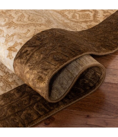 Safavieh Jewel Of India Chocolate / Light Gold JWL600 9 ft. X 12 ft. Rectangle Rug
