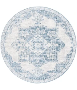 Safavieh Layla Ivory Grey / Blue LAY100 6 ft. 7 in. X 6 ft. 7 in. Round Rug
