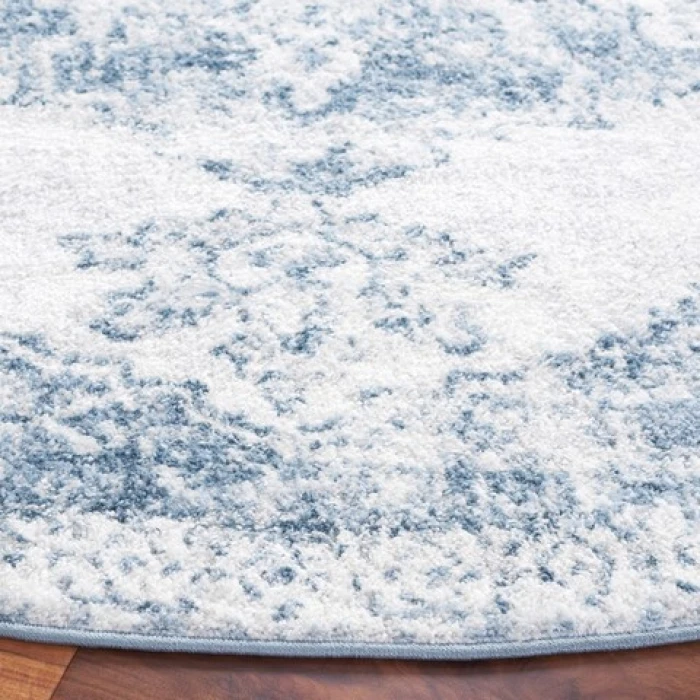 Safavieh Layla Ivory Grey / Blue LAY100 6 ft. 7 in. X 6 ft. 7 in. Round Rug