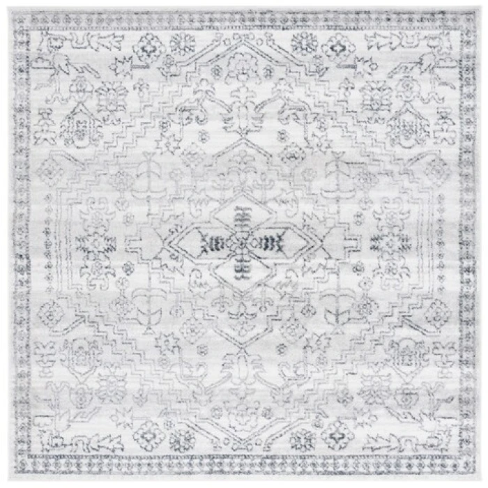 Safavieh Layla Ivory Grey / Blue LAY100 6 ft. 7 in. X 6 ft. 7 in. Square Rug