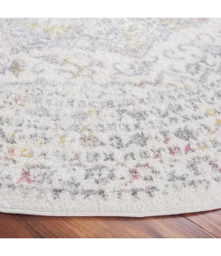 Safavieh Layla Ivory Grey / Pink LAY103 6 ft. 7 in. X 6 ft. 7 in. Round Rug
