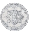 Safavieh Layla Ivory Grey / Charcoal LAY104 6 ft. 7 in. X 6 ft. 7 in. Round Rug