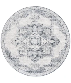 Safavieh Layla Ivory Grey / Charcoal LAY104 6 ft. 7 in. X 6 ft. 7 in. Round Rug