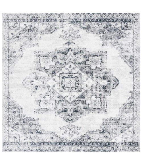 Safavieh Layla Ivory Grey / Charcoal LAY104 6 ft. 7 in. X 6 ft. 7 in. Square Rug
