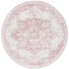 Safavieh Layla Ivory Grey / Pink LAY104 6 ft. 7 in. X 6 ft. 7 in. Round Rug