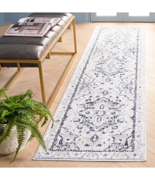 Safavieh Layla Ivory Grey / Charcoal LAY107 2 ft. 2 in. X 9 ft. Runner Rug