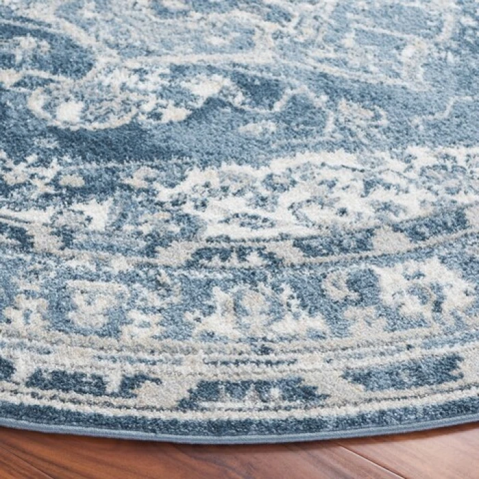 Safavieh Layla Ivory Grey / Blue LAY108 6 ft. 7 in. X 6 ft. 7 in. Round Rug