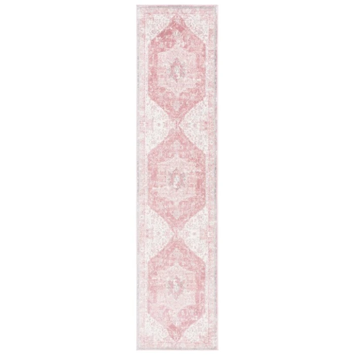 Safavieh Layla Ivory Grey / Pink LAY108 2 ft. 2 in. X 9 ft. Runner Rug