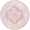 Safavieh Layla Ivory Grey / Pink LAY108 6 ft. 7 in. X 6 ft. 7 in. Round Rug