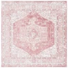 Safavieh Layla Ivory Grey / Pink LAY108 6 ft. 7 in. X 6 ft. 7 in. Square Rug