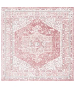 Safavieh Layla Ivory Grey / Pink LAY108 6 ft. 7 in. X 6 ft. 7 in. Square Rug