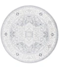 Safavieh Layla Ivory Grey / Charcoal LAY109 6 ft. 7 in. X 6 ft. 7 in. Round Rug
