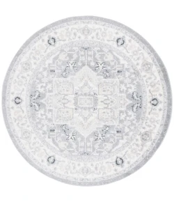 Safavieh Layla Ivory Grey / Charcoal LAY109 6 ft. 7 in. X 6 ft. 7 in. Round Rug