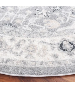 Safavieh Layla Ivory Grey / Charcoal LAY109 6 ft. 7 in. X 6 ft. 7 in. Round Rug