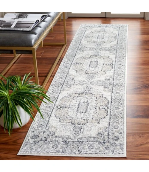 Safavieh Layla Ivory Grey / Charcoal LAY111 2 ft. 2 in. X 9 ft. Runner Rug
