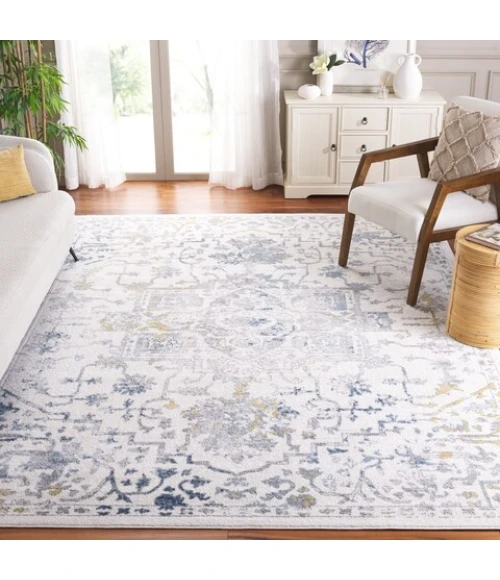 Safavieh Layla Ivory Grey / Blue LAY112 9 ft. X 12 ft. Rectangle Rug