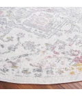 Safavieh Layla Ivory Grey / Pink LAY113 6 ft. 7 in. X 6 ft. 7 in. Round Rug