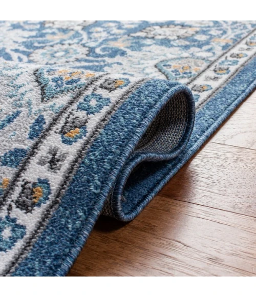 Safavieh Liberty  Dark Blue / Ivory LIB742 5 ft. 3 in. X 7 ft. 7 in. Rectangle Rug