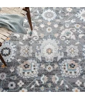 Safavieh Liberty  Dark Grey / Ivory LIB743 6 ft. 7 in. X 6 ft. 7 in. Round Rug