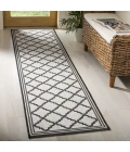 Safavieh Linden  Light Grey / Charcoal LND121 2 ft. 2 in. X 8 ft. Runner Rug