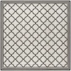 Safavieh Linden  Light Grey / Charcoal LND121 6 ft. 7 in. X 6 ft. 7 in. Square Rug
