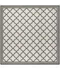 Safavieh Linden  Light Grey / Charcoal LND121 6 ft. 7 in. X 6 ft. 7 in. Square Rug