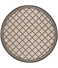 Safavieh Linden  Natural / Brown LND121 6 ft. 7 in. X 6 ft. 7 in. Round Rug